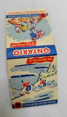 Vintage Ontario Match Book Cover Ontario  For Real Holiday Fun  • $2.95