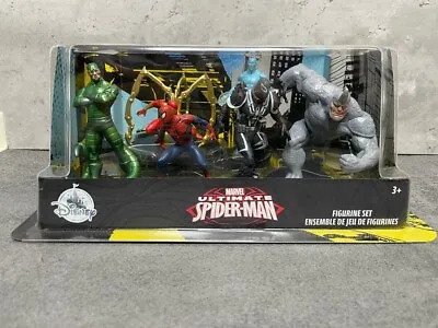 NEW Disney Store Exclusive Marvel Ultimate Spiderman Figurine Set FREE SHIPPING. • $28