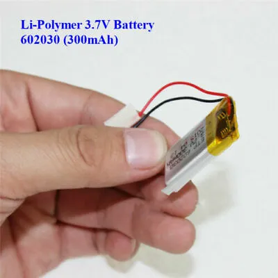 £6.93 • Buy 3.7V 300mAh Lithium  Polymer Battery 602030 For Dash Cam. Watch, PSP LED Lamp RC