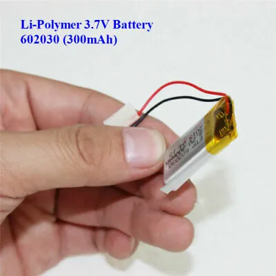 3.7V 300mAh Lithium  Polymer Battery 602030 For Dash Cam. Watch PSP LED Lamp RC • £6.93