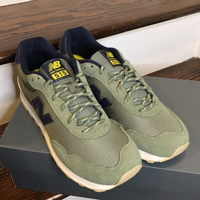 $160 • Buy NEW BALANCE Classics 515SN3 Sage Green & Navy Blue Running Shoes Sz 11.5 D NIB