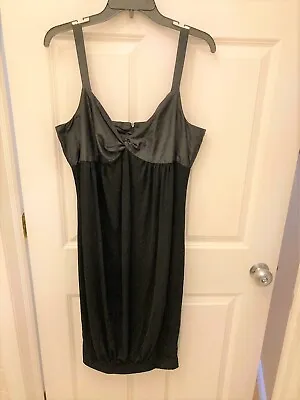 VTG MAX MARA ITALY Designer Little Black Dress Viscose Silk Blend Size 46/10 -12 • $26.99