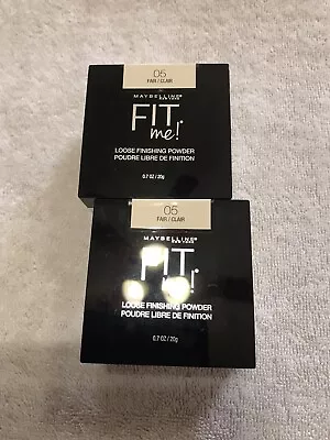 Maybelline Fit Me Loose Finishing Powder Fair 05 0.7 Oz Lot Of 2 • $17.99