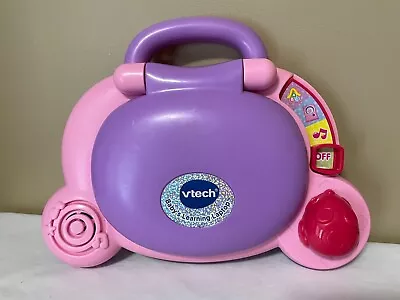 Vtech Baby's Learning Laptop Educational Computer Toy Pink Purple TESTED WORKS • $12.89