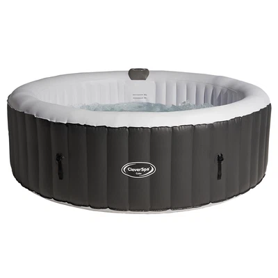 CleverSpa 6 Person Round Inflatable Outdoor Home Hot Tub Spa • £234.99