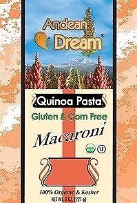 Andean Dream Organic Quinoa Pasta Macaroni Gluten Free 8 Oz Box • £11.75