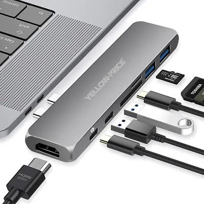 $65.54 • Buy HyperDrive USB Type-C Hub Adapter 50Gbps MacBook Pro Air M2 2022-2017 13  15  4K