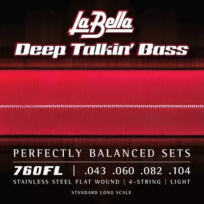 Deep Talkin' Bass Flat Wound Light 43-104 • $45.95