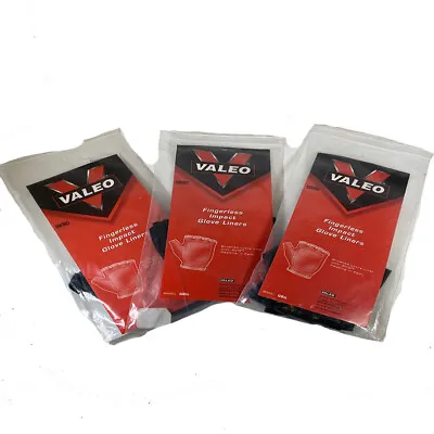 Valeo GBIL Fingerless Impact Glove Liners 3 Packs Sz LG/XL • $13.10