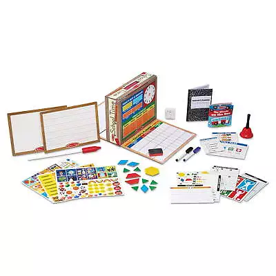 Melissa & Doug School Time! Classroom Play Set Game - Be Teacher Or Student • $26.59