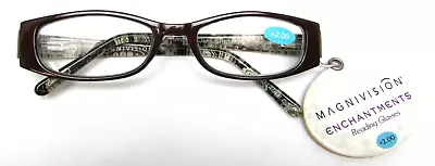 Magnivision Enchantments Reading Glasses JANE BRN MVG +2.00 • $12.99