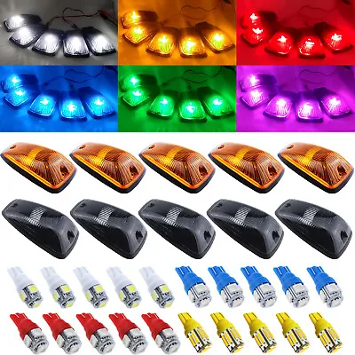 5x LED Cab Marker Roof Lights With Amber White LEDs For 88-02 Chevy GMC Truck • $6.99