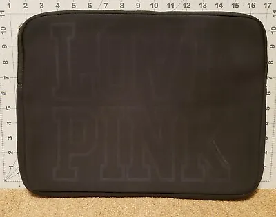 Black Victoria Secrets Love Pink Neoprene Laptop Cover Case PC Computer Bag • $18.95
