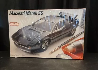 Testors Maserati Merak SS 1/24 Scale Model Car Kit. Open Box #386  • $74.50