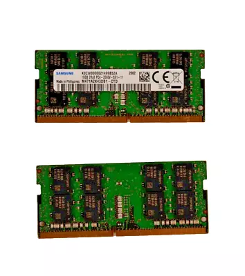 Samsung 16gb 2Rx8 2666V SODIMM Laptop • $24.99