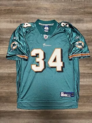 Pre Owned Reebok NFL R.Williams #34 Miami Dolphins Jersey Men’s Size Large • $38