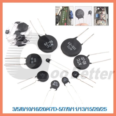$9.75 • Buy NTC/PTC Power Thermistor Inrush Current Limiter 3/5/8/10/16/20/47D-5/13/15/20/25