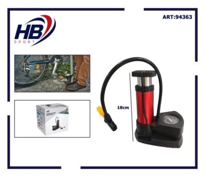Mini Pompa A Pedale Universale – Gonfia Bici, Lettini, Palle – Con Manometro Integrato