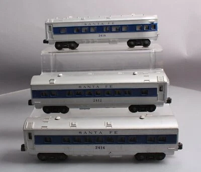 $77.07 • Buy Lionel Vintage O Santa Fe Passenger Cars 2414 Pullmans & 2416 Observation [3]