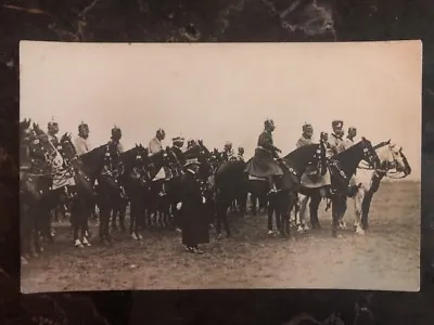 Mint Germany RPPC Postcard WW1 Kaiser Wilhelm II With Army Troops On Horseback • $49.99