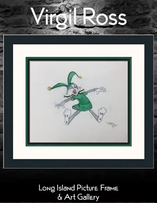 Virgil Ross Original Signed Model Sheet Drawing Bugs Bunny Jester Custom Framed • $495