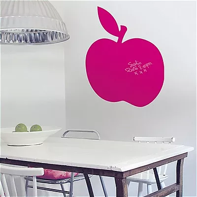 PINK APPLE Chalkboard Wall Stickers MURAL 4 Decals Leaves Includes Chalk • $13.99