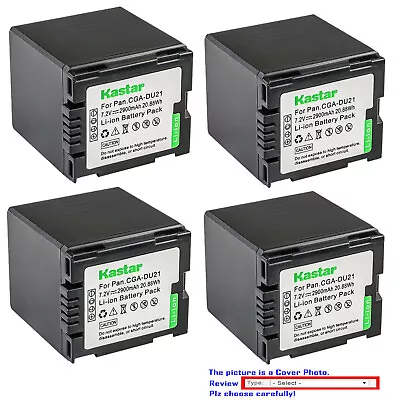 Kastar Replacement Battery For Panasonic CGA-DU21 CGR-DU21 & PV-GS19 PV-GS29 • $33.99