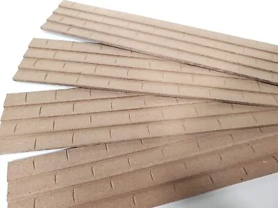 Dollhouse Roof Tile Sheets Shingles 4 Sheets 14  Long Miniature Building MDF • $8.99