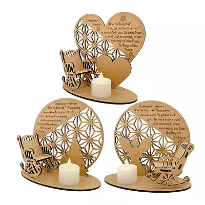 Christmas Memorial Ornament In Heaven Poem Tree Rocking Chair Candle Loved Ones • $14.10