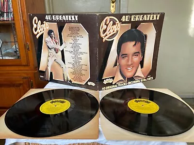 £31.72 • Buy Elvis 40 Greatest Hits England UK Pressing  12'' Vinyl 2 X Lp 1975 KING OF ROCK