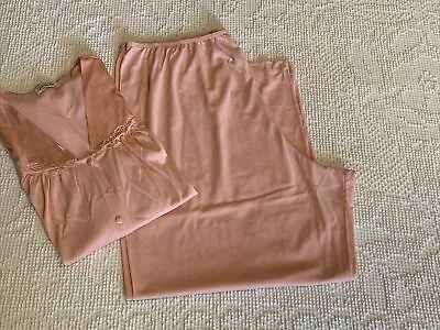 Vintage Vanity Fair Women’s Two-Piece Pink Pajama Set Sz 3 XL Excellent • $22.95