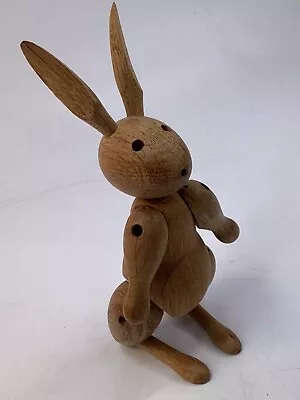 Vintage Kay Bojesen Articulated Figurine Wood Rabbit Danish Modern (K3) • £168.66