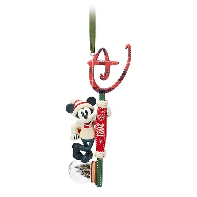 Disney Mickey Mouse 2021 Christmas Key Tree Decoration Ornament NEW • £11