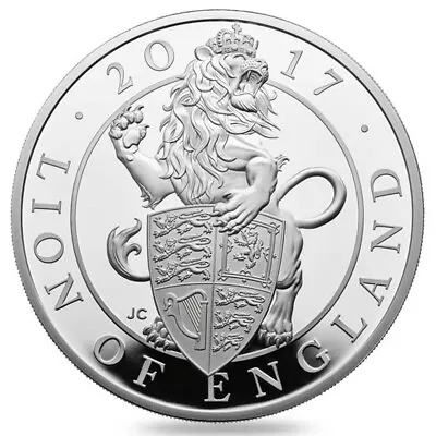 The Queen's Beasts The Lion Of England 2017 1 Oz .999 Silver Proof Coin • £215.99