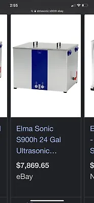 Used ! Elma Sonic S900H 24 Gal Ultrasonic Cleaner Digital+Timer+Heat+Degassing • $5500
