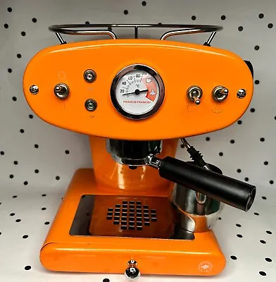 Vintage Francis Francis By Illy X1 Ground Espresso Machine Orange • $650