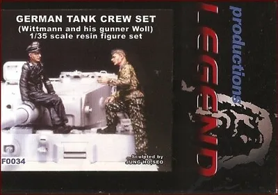 Legend Productions WWII German Tank Crew Wittmann & Woll 1/35 Scale Model Kit • $13.85