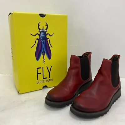 £6.99 • Buy Fly London Chelsea Boots UK 7 Red Women