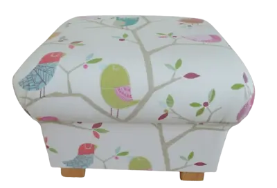 Scion Harlequin What A Hoot Fabric Footstool Nursery Pouffe Footstall Birds Owls • £121.75