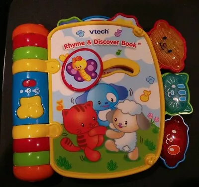 Vtech Rhyme And Discover Book Electronic Toy Educational Tested • $6