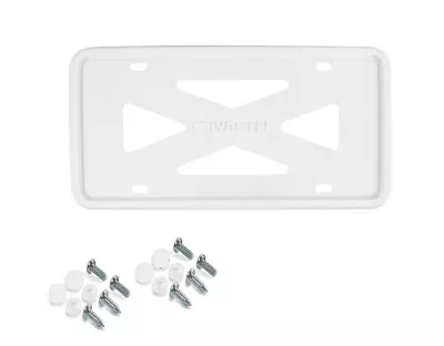 1x Car License Plate Frame Cover Hood Rear Trunk White Silicone For Saab Smart • $22.99