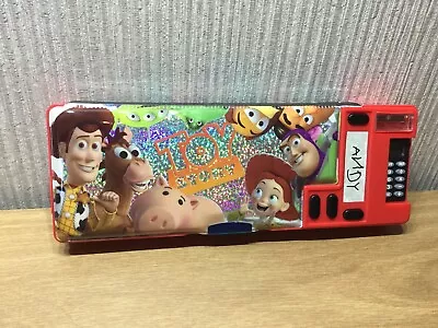 Disney Toy Story Gadget Pencil Case Andy Pencil Sharpener Calculator Gift NEW • £16.95