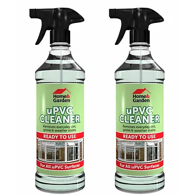 H&G UPVC Cleaner Trigger 500ml Remove Dirt Grime Conservatory Window Stains X 2 • £7.49