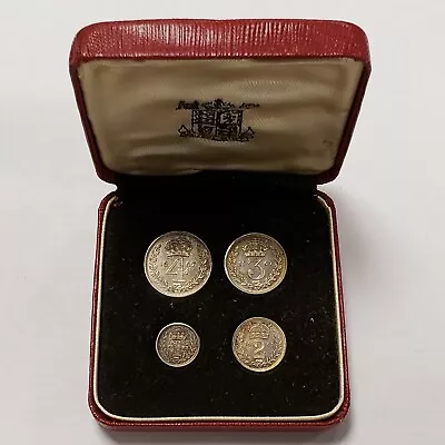 1967 Great Britain 4 Pc Maundy Money Set - Silver - Original Box - SKU-F3120 • $399