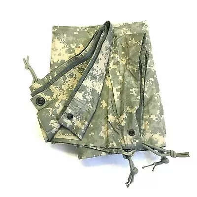 DEFECT: US MILITARY Field Tarp - 2 PACK! - REVERSIBLE (ACU / Foliage) 92  X 82  • $44.95