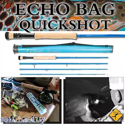 Echo BAG Quickshot 5wt 8'0  Glass Fly Rod | Lifetime Warranty - FREE SHIPPING • $289.99