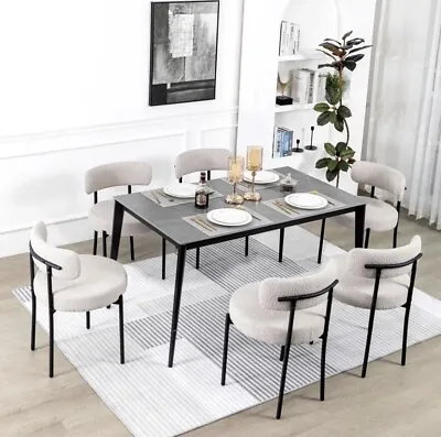 Kitchen Chairs Mid-Century Modern Dining Chairs Set Of 4 Kitchen Dining Room • $229