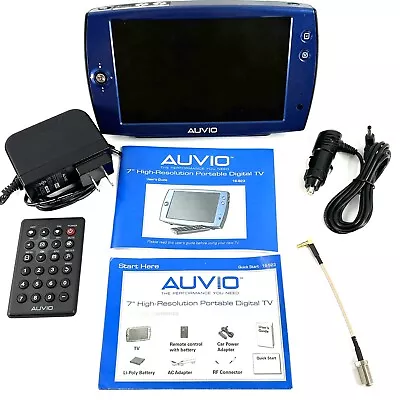 Auvio 7  High-Resolution Portable Digital TV - 16-923 - Blue - WORKS - See Video • $84.99