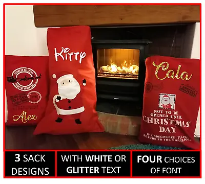 £6.90 • Buy Personalised Santa Father Christmas Sack Stocking Children Lockdown Present Bag