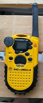 Motorola Talkabout 200 Two Way Radio Yellow • $24.99